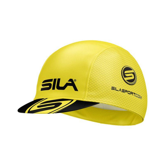 CASQUETTE CYCLISTE SILA - JAUNE TAILLE UNIQUE A-CASQUETTE SILA SPORTS 