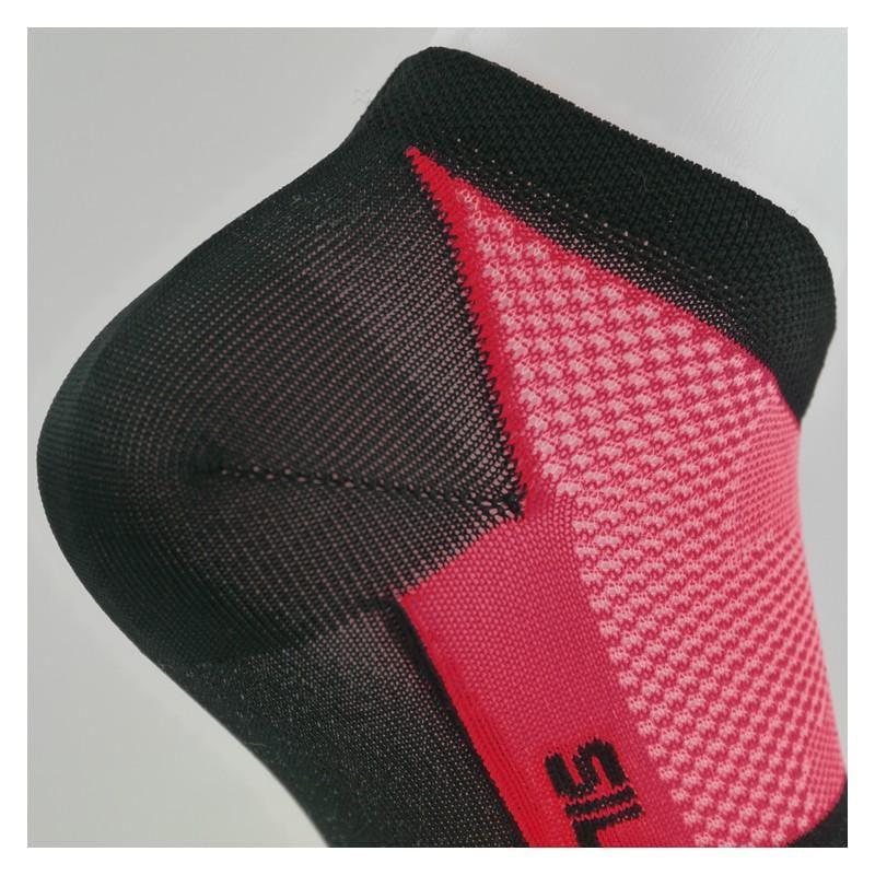CHAUSETTES SOCQUETTES TECHNICS SILA - ROUGE / NOIR 1179 A-SOCQUETTES SILA SPORT 