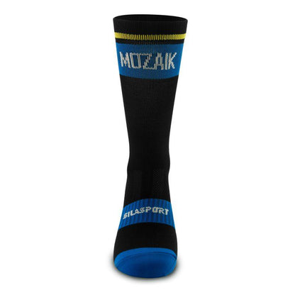 CHAUSSETTES CYCLISME SILASPORT MOZAIK STYLE BLEU - MI-HAUTES A-CHAUSETTES SILA SPORTS 