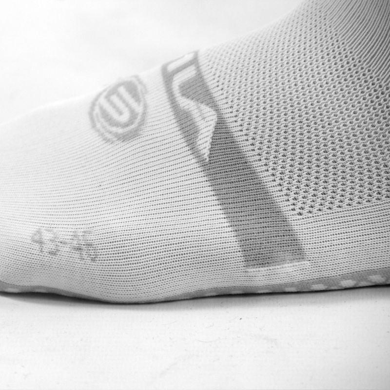 CHAUSSETTES GEOMETRIC SILA - Courtes BLANC / GRIS 2535 A-CHAUSETTES SILA SPORT 