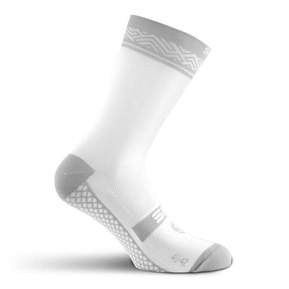 CHAUSSETTES GEOMETRIC SILA - Mi-hautes BLANC / GRIS 2536 A-CHAUSETTES SILA SPORTS 
