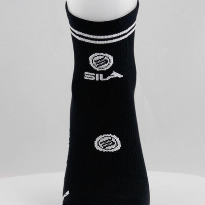 CHAUSSETTES RACING SILA - Courtes NOIR / BLANC Référence 2586 État : Nouveau A-CHAUSSETTES SILA SPORTS 