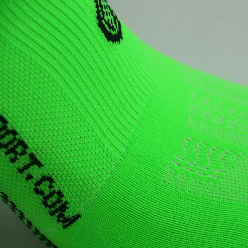 CHAUSSETTES RACING SILA - Courtes VERT FLUO / NOIR Référence 2589 A-CHAUSSETTES SILA SPORTS 