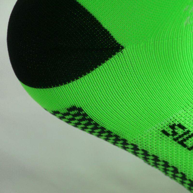 CHAUSSETTES RACING SILA - MI-HAUTES VERT FLUO / NOIR 1777 A-CHAUSETTES SILA SPORT 