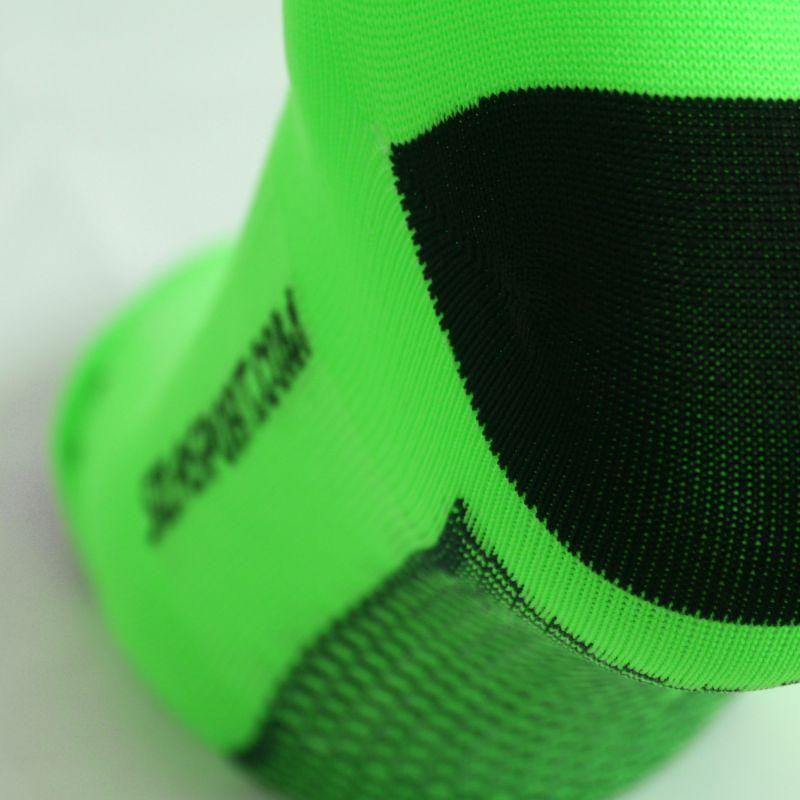 CHAUSSETTES RACING SILA - MI-HAUTES VERT FLUO / NOIR 1777 A-CHAUSETTES SILA SPORT 