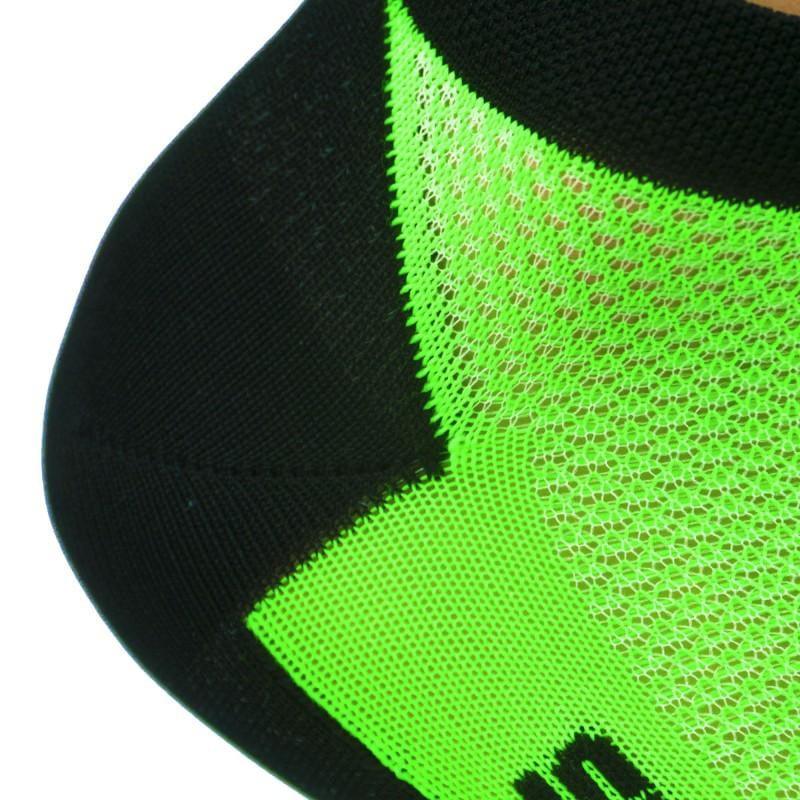 CHAUSSETTES TECHNICS SILA - Courtes VERT FLUO / NOIR 1253 A-CHAUSETTES SILA SPORT 