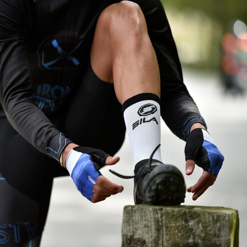 CHAUSSETTES TECHNICS SILA - Mi-hautes BLEU / NOIR 419 A-CHAUSETTES SILA SPORT 