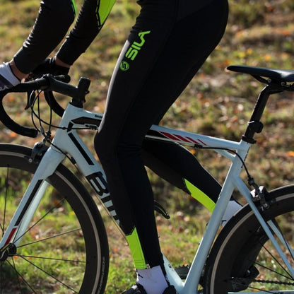 COLLANT D'ÉCHAUFFEMENT ZIP SILA FLUO STYLE 3 JAUNE R-VÊTEMENT SILA SPORT 