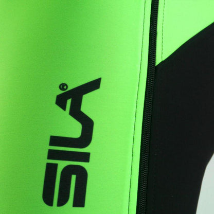 COLLANT D'ÉCHAUFFEMENT ZIP SILA FLUO STYLE 3 PLUS - VERT V-COLLANT SILA SPORTS 