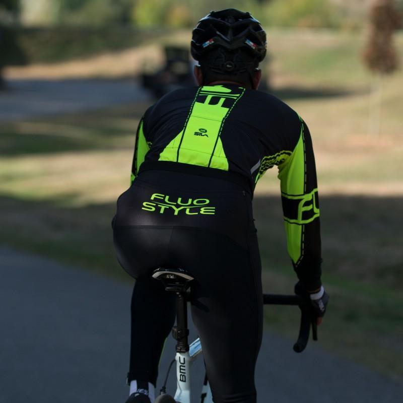 COLLANT D'ÉCHAUFFEMENT ZIP SILA FLUO STYLE 3 ROSE R-VÊTEMENT SILA SPORT 