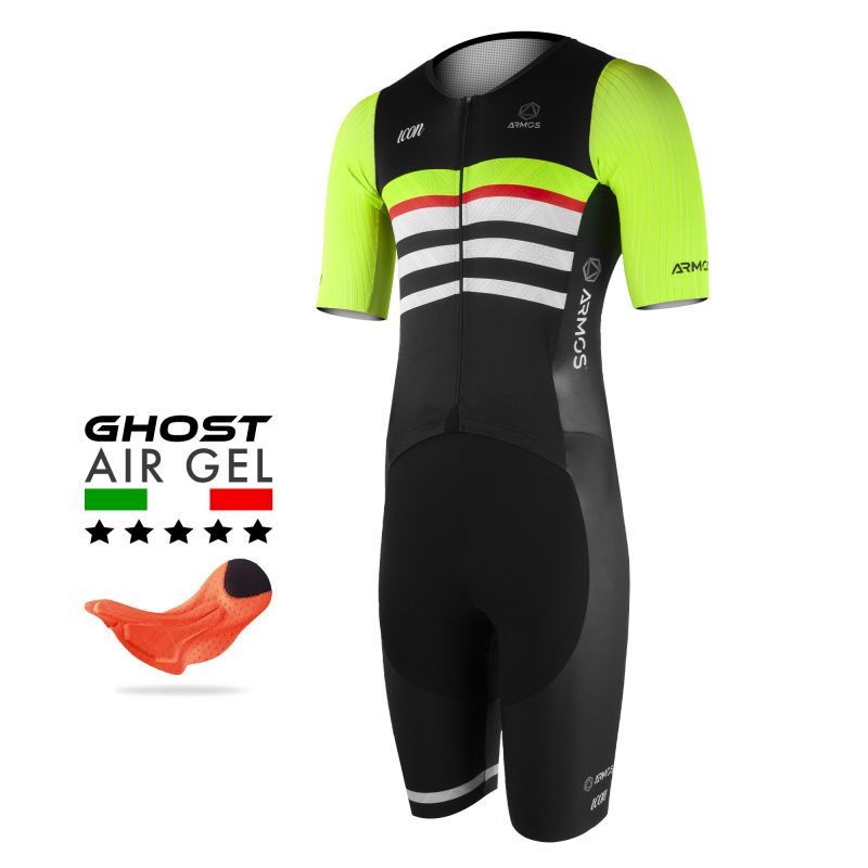 COMBINAISON CYCLISME ARMOS ICON MC LIME V-COMBINAISON SILA SPORT LIME S 