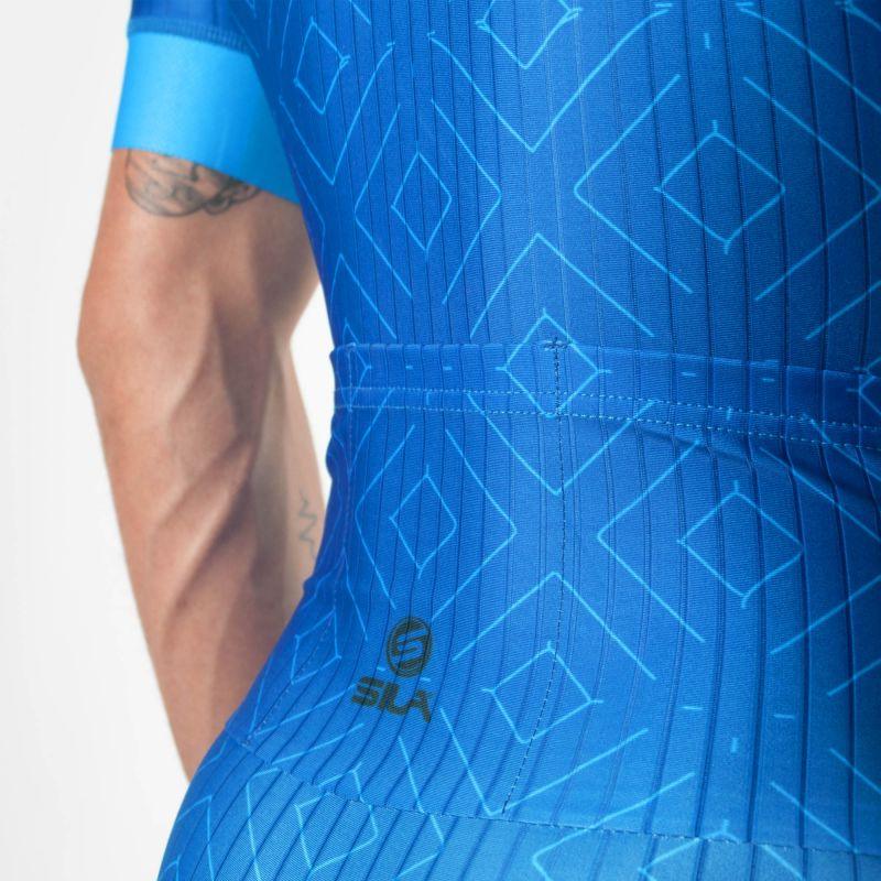 COMBINAISON CYCLISME SILA CLASSY STYLE BLEU MC Référence 2970 - M - Bleu V-COMBINAISON SILA SPORTS 