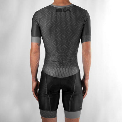 COMBINAISON CYCLISME SILA CLASSY STYLE GRIS MC Référence 2971 - M - Gris V-COMBINAISON SILA SPORTS 
