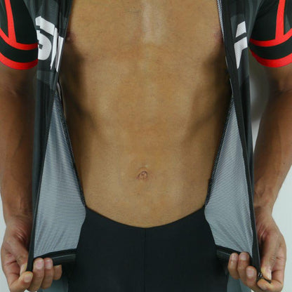 COMBINAISON CYCLISME SILA TEAM PRO R-GIRO - ROUGE - V-COMBINAISON SILA SPORTS 