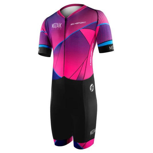 COMBINAISON ROLLER ENFANT SILASPORT MOZAIK STYLE ROSE MC   3184