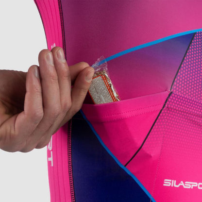 COMBINAISON ROLLER ENFANT SILASPORT MOZAIK STYLE ROSE MC   3184