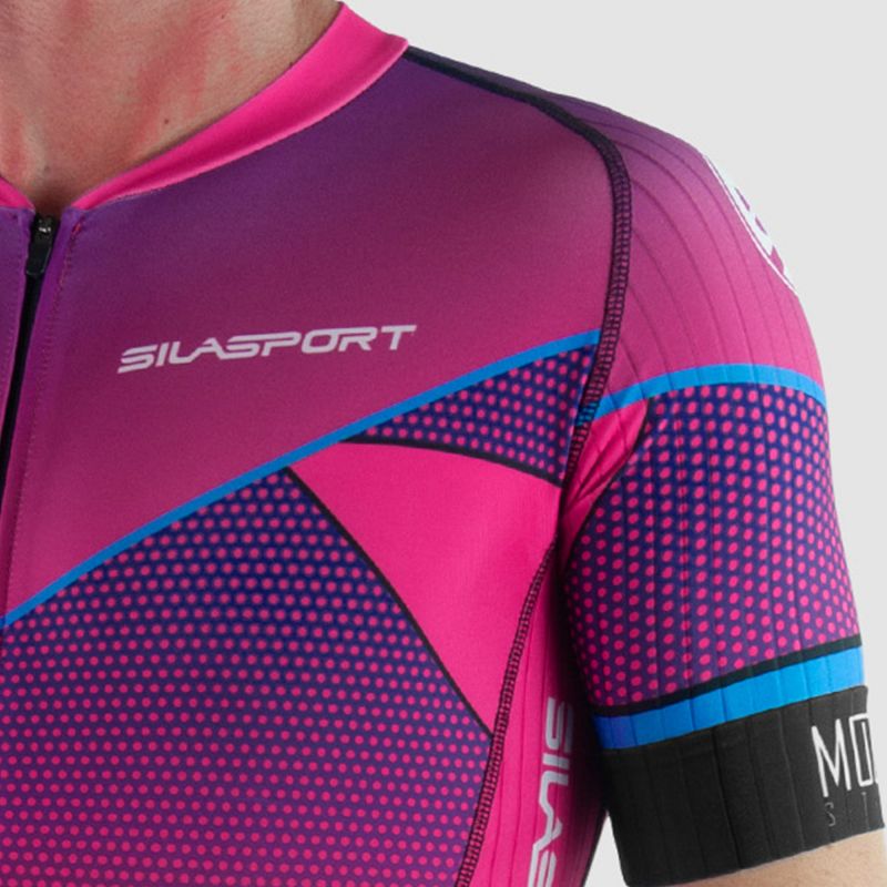 COMBINAISON ROLLER ENFANT SILASPORT MOZAIK STYLE ROSE MC   3184