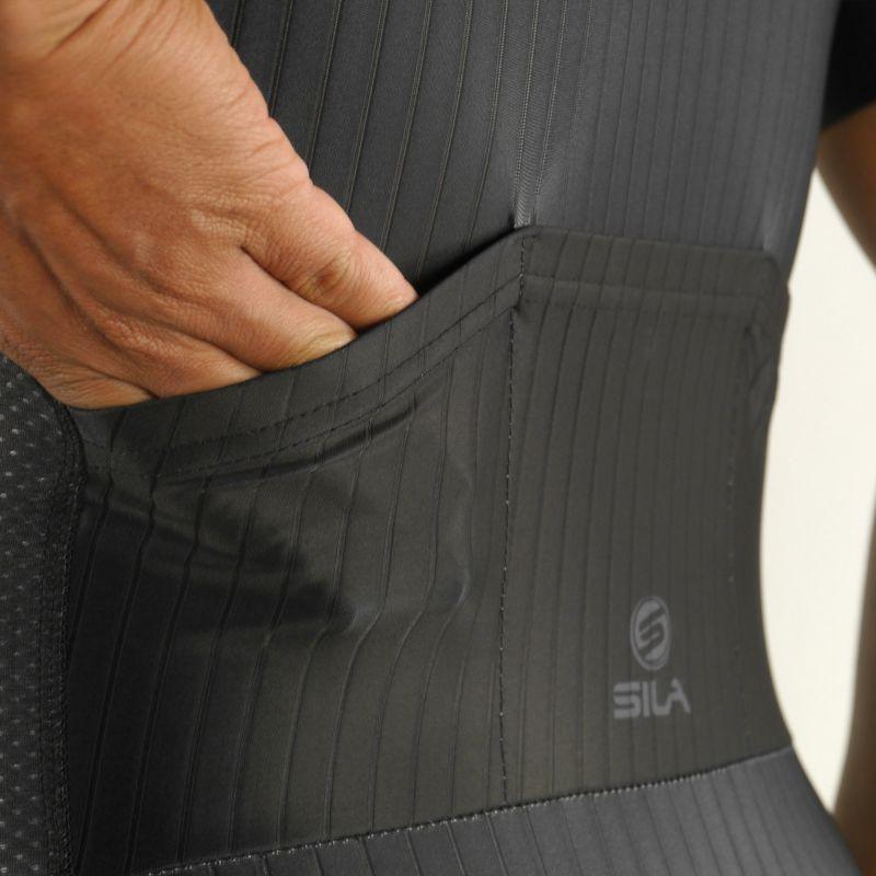 COMBINAISON ROLLER SILA SO BLACK - MANCHES COURTES 2343 V-COMBINAISON SILA SPORT 