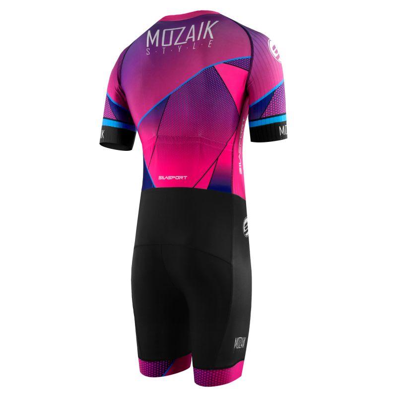 COMBINAISON ROLLER SILASPORT MOZAIK STYLE ROSE V-COMBINAISON SILA SPORTS 