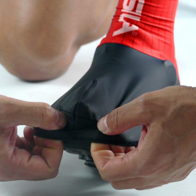 COUVRE CHAUSSURES PRO AERO SILA Lycra - Rouge 2431 A-COUVRE CHAUSSURES SILA SPORT 