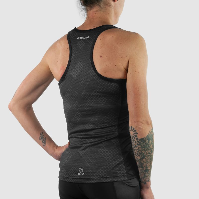 DÉBARDEUR RUNNING FEMME PERFO ARMOS ASTÉRIA GRIS V-DÉBARDEUR SILA SPORTS 