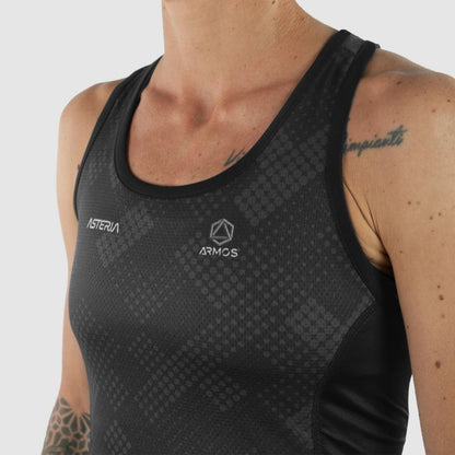 DÉBARDEUR RUNNING FEMME PERFO ARMOS ASTÉRIA GRIS V-DÉBARDEUR SILA SPORTS 