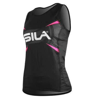 DÉBARDEUR RUNNING FEMME - PRO ULTRALIGHT - SILA TEAM - ROSE FLUO 1715 T-DÉBARDEUR SILA SPORT 