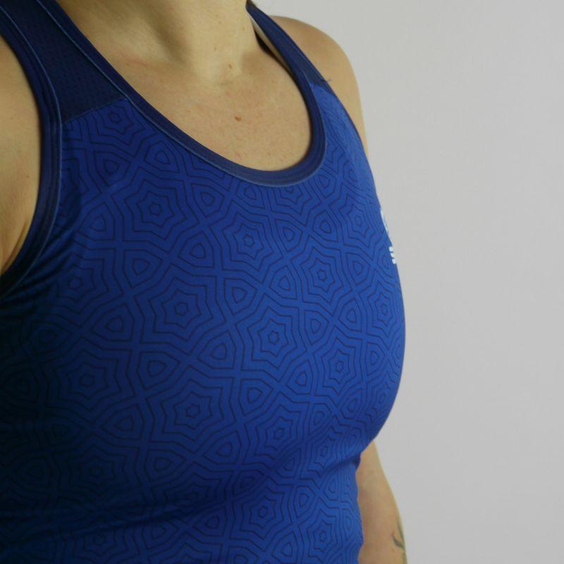 DÉBARDEUR RUNNING FEMME - SILA AZALEA - BLEU T-DÉBARDEUR SILA SPORTS 