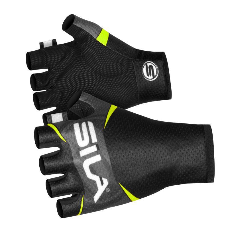 GANTS COURTS SILA TEAM - JAUNE FLUO A-GANTS SILA SPORTS 