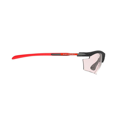 LUNETTES RYDON MONTURE RYDON CARBONIUM ET VERRES PHOTOCHROMIQUES IMPACTX-2 ROUGE CLAIR À LASER ROUGE E-LUNETTES RUDY PROJECT 