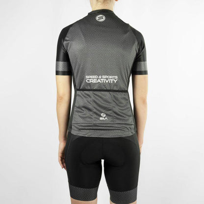 MAILLOT FEMME SILA AZALEA STYLE - NOIR - Manches courtes Référence 2933 - M - Noir V-MAILLOT SILA SPORTS 