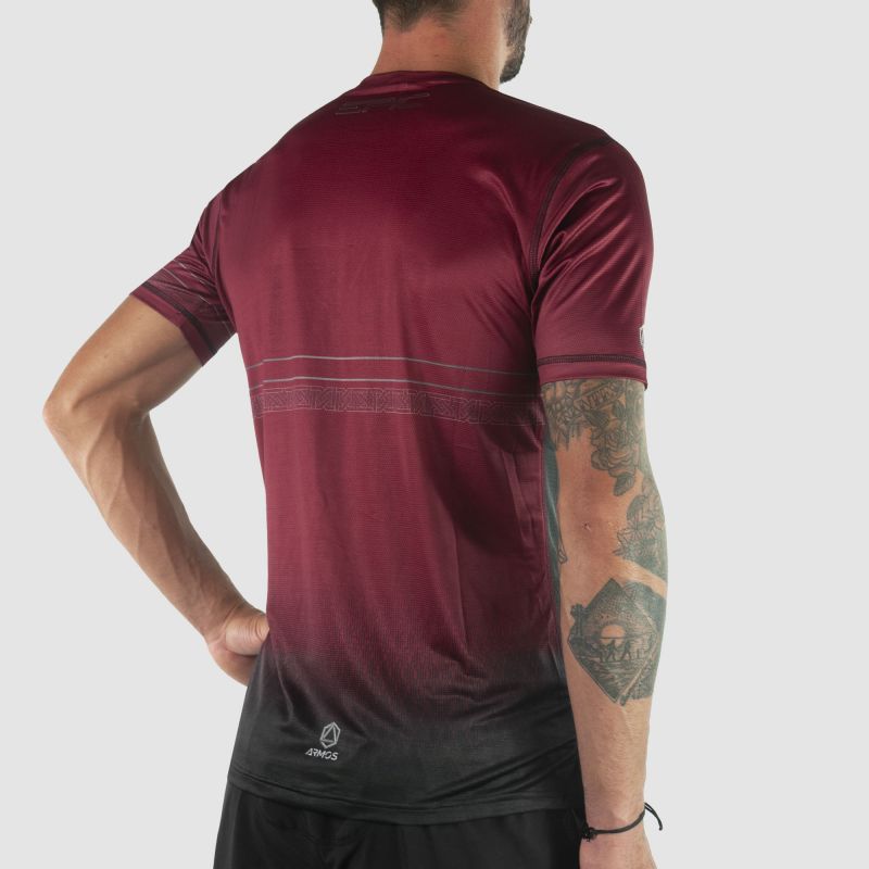 MAILLOT MC RUNNING HOMME PRO ULTRALIGHT EPIC GRENAT V-MAILLOT SILA SPORT 