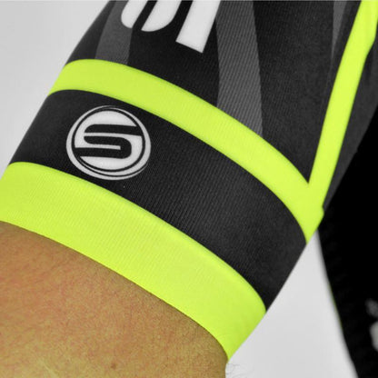 MAILLOT PRO RACE SILA TEAM - JAUNE FLUO - MC 1735 V-MAILLOT SILA SPORT 