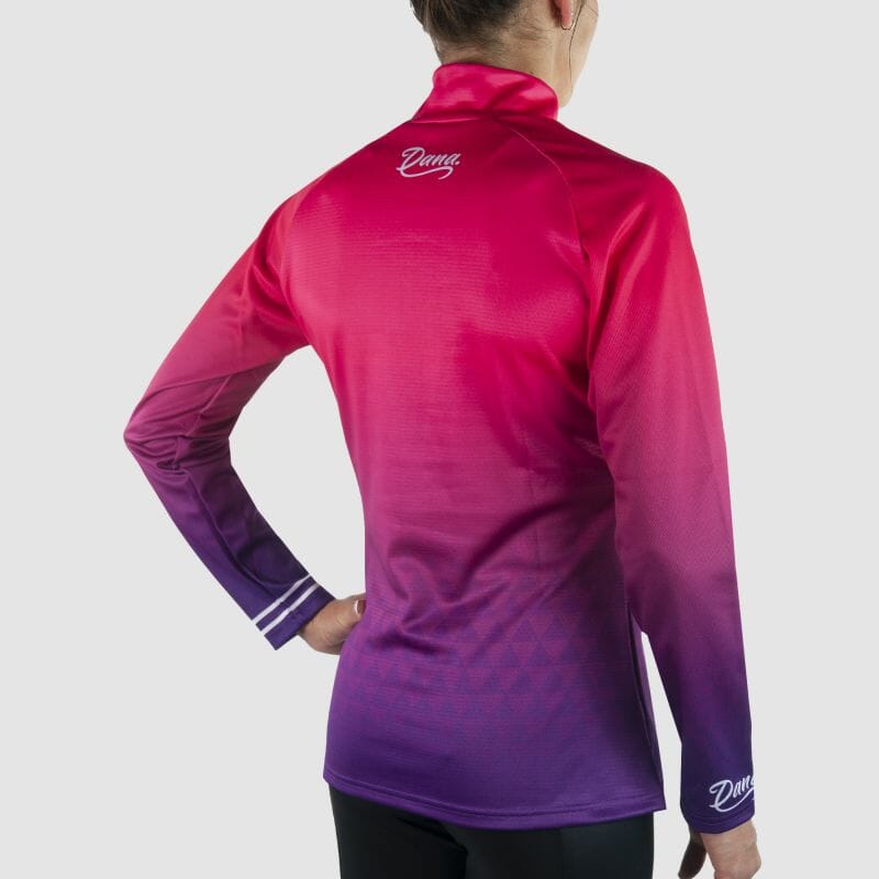 MAILLOT RUNNING FEMME HIVER ARMOS DANA ROSE V-MAILLOT SILA SPORT 