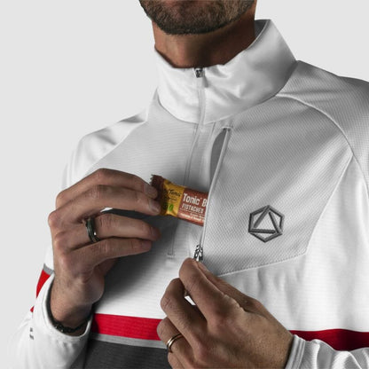 MAILLOT RUNNING HIVER ARMOS TALISMAN ROUGE V-MAILLOT SILA SPORT 