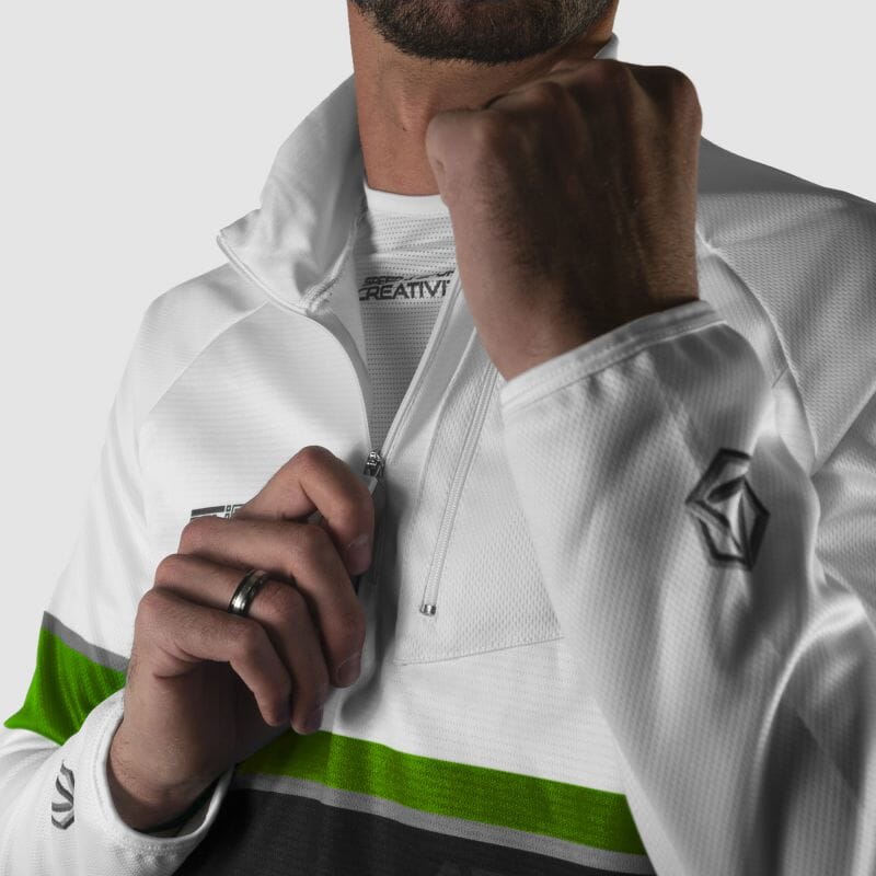 MAILLOT RUNNING HIVER ARMOS TALISMAN VERT V-MAILLOT SILA SPORT 