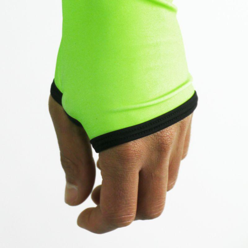 MAILLOT RUNNING HIVER - SILA FLUO STYLE 3 - VERT 2425 V SILA SPORT 