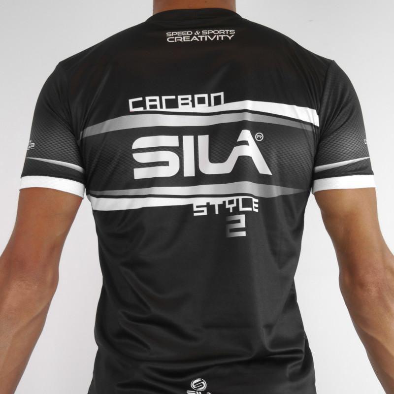 MAILLOT RUNNING HOMME - SILA CARBON STYLE 2 - BLANC 1703 M-RUNNING SILA SPORT 