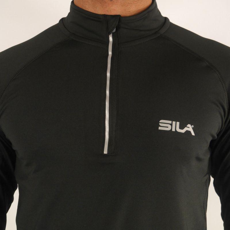 MAILLOT RUNNING HOMME - SILA PRIME NOIR - MANCHES LONGUES 1863 V-MAILLOT SILA SPORT 