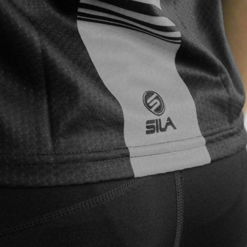 MAILLOT RUNNING HOMME SILA PROLITE - GRIS V-MAILLOT SILA SPORTS 