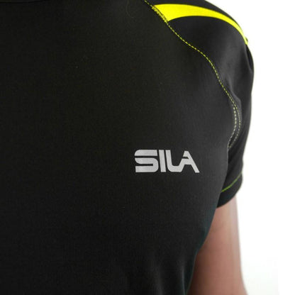 MAILLOT RUNNING - SILA PRIME NOIR - Manches courtes 1303 M-RUNNING SILA SPORT 