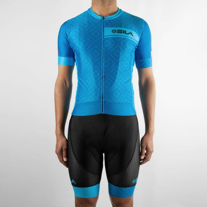 MAILLOT SILA CLASSY STYLE - BLEU – Manches courtes V-MAILLOT SILA SPORT 
