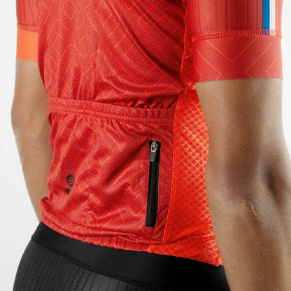 MAILLOT SILA CLASSY STYLE - ROUGE – Manches courtes V-MAILLOT SILA SPORT 