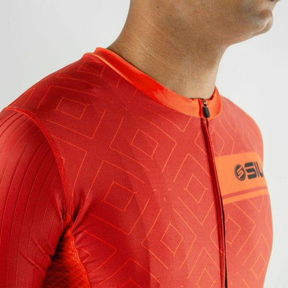 MAILLOT SILA CLASSY STYLE - ROUGE – Manches courtes V-MAILLOT SILA SPORT 
