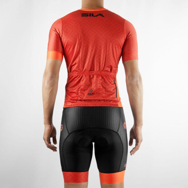 MAILLOT SILA CLASSY STYLE - ROUGE – Manches courtes V-MAILLOT SILA SPORT 