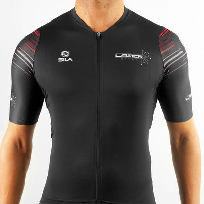 MAILLOT SILA LASER - GRENAT – Manches courtes V-MAILLOT SILA SPORT 