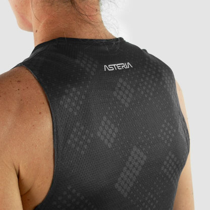 MAILLOT SM RUNNING FEMME PERFO ARMOS ASTÉRIA GRIS V-MAILLOT SILA SPORTS 