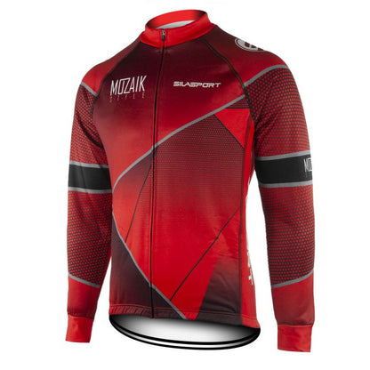 MAILLOT / VESTE MI-SAISON EVO SILASPORT MOZAIK STYLE ROUGE V-MAILLOT SILA SPORT S ROUGE 