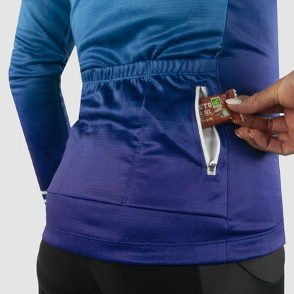 MAILLOT / VESTE MI-SAISON FEMME ARMOS DANA BLEU V-MAILLOT SILA SPORT 