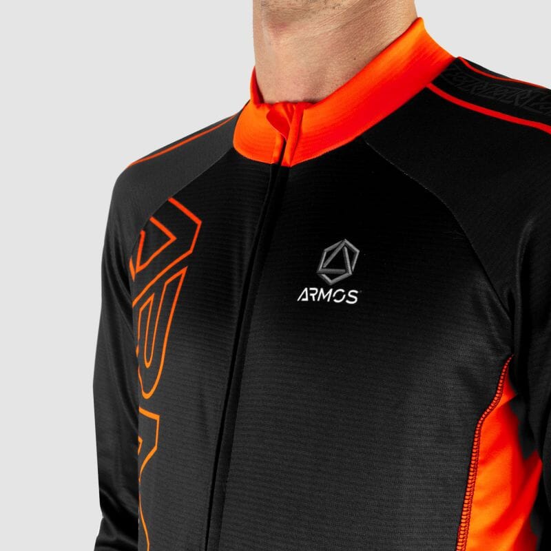 MAILLOT / VESTE MI-SAISON PERFO ARMOS NEON ORANGE FLUO V-VESTE THERMIQUE SILA SPORT 